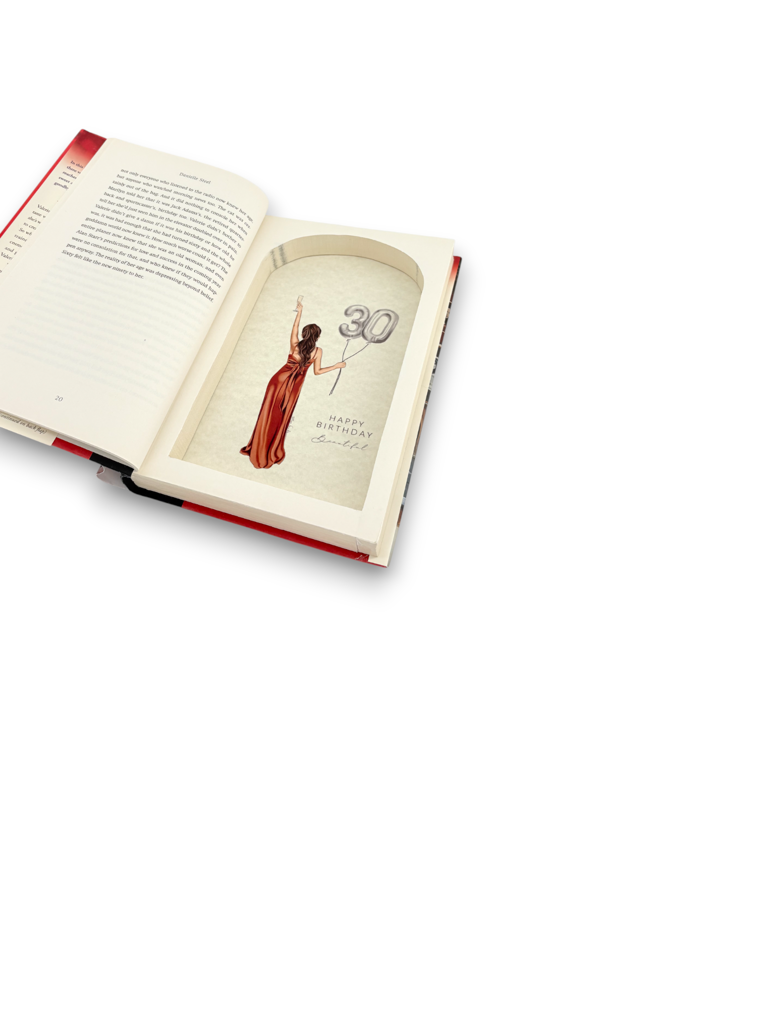 Handcrafted Book Safe - Happy Birthday - Danielle Steel