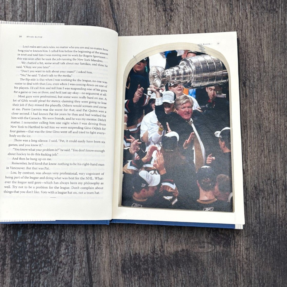 Burke's Law A Life in Hockey - Brian Burke - Secret Storage Books