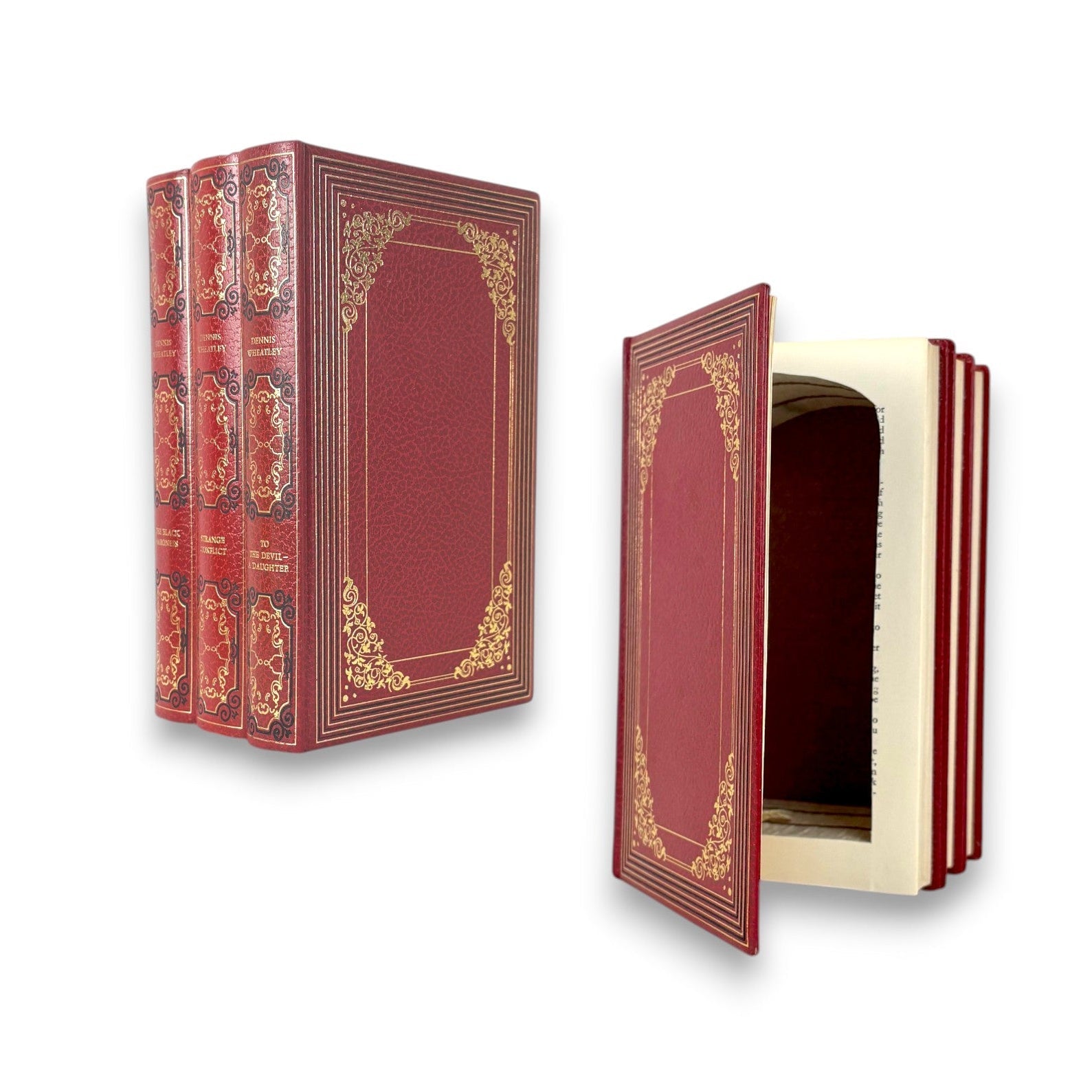 Dennis Wheatley Triple Bookstack - Hutchinson 1972 - Secret Storage Books