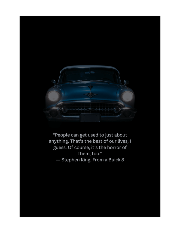 From A Buick 8 - Stephen King - Secret Storage Books
