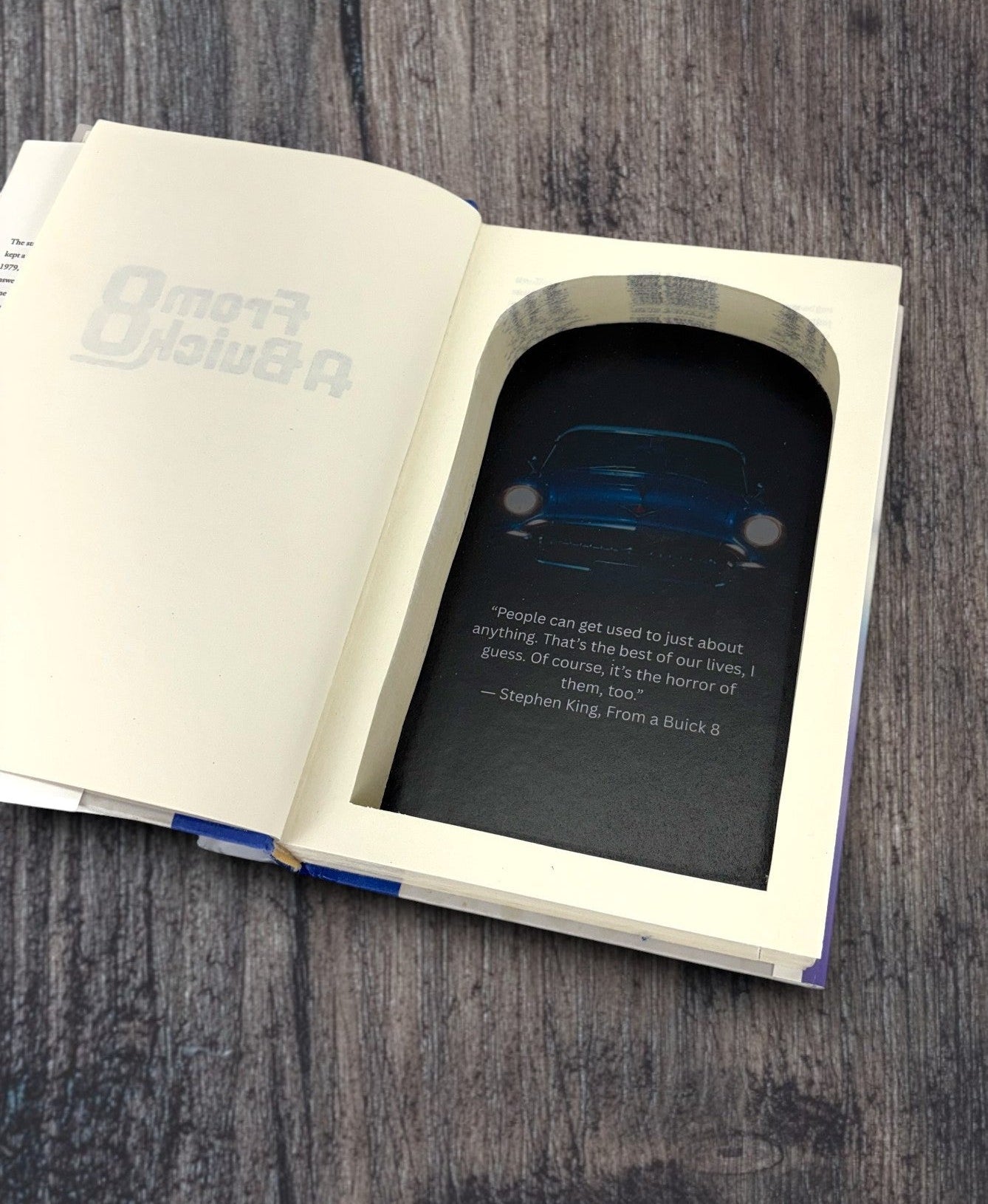 From A Buick 8 - Stephen King - Secret Storage Books