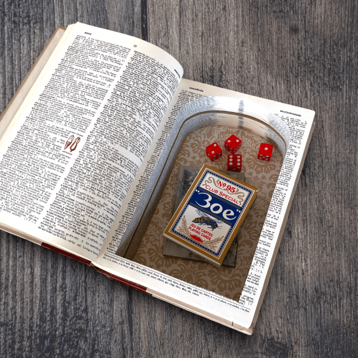 Funk & Wagnall's Standard Desk Dictionary - Book Stack - Secret Storage Books