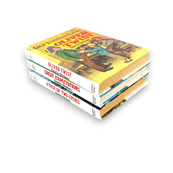 Great Illustrated Classics Book Stack - Charles Dickens - Secret Storage Books