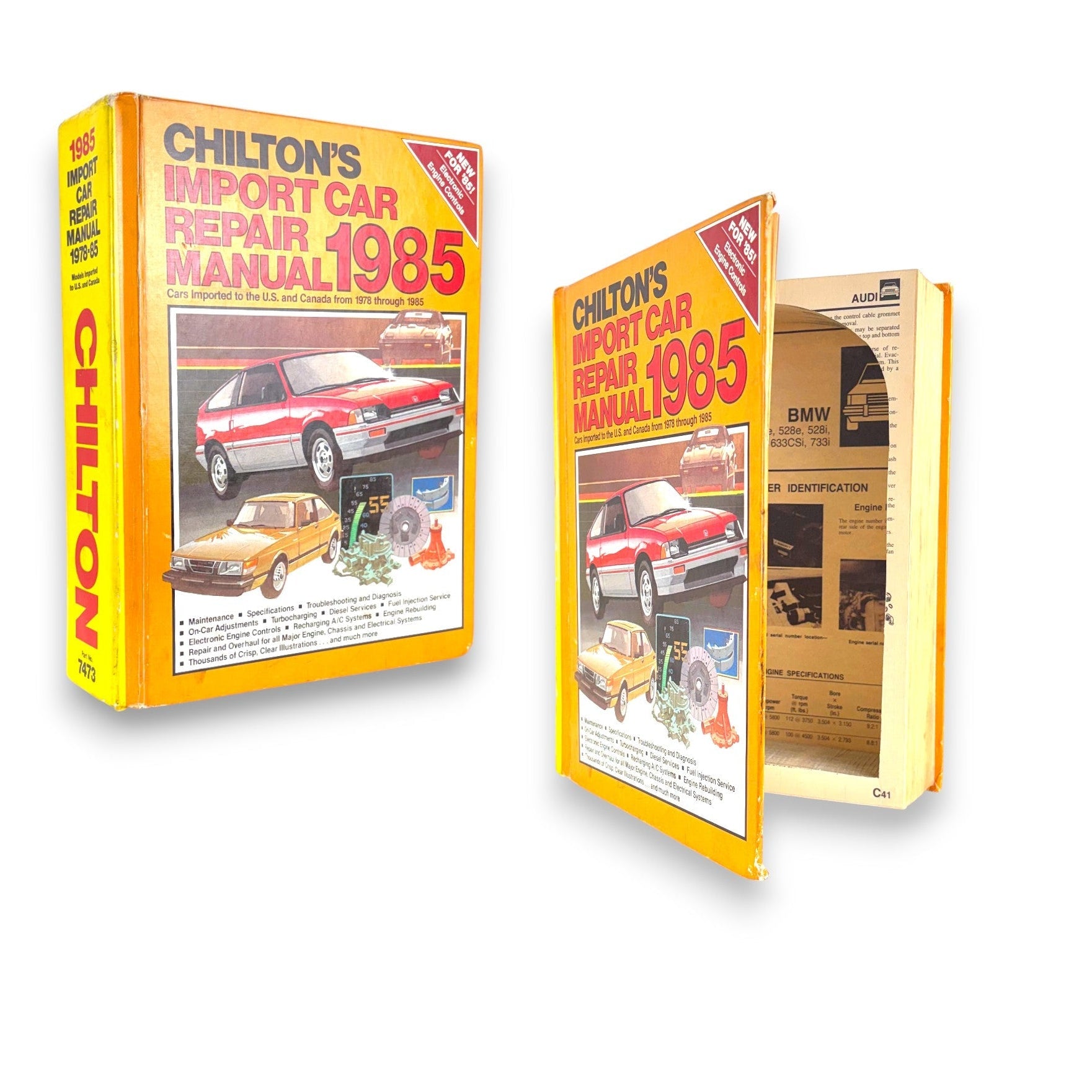 Import Car Repair Manual 1978 - 1985, Part No. 7473 - Chilton's - Secret Storage Books