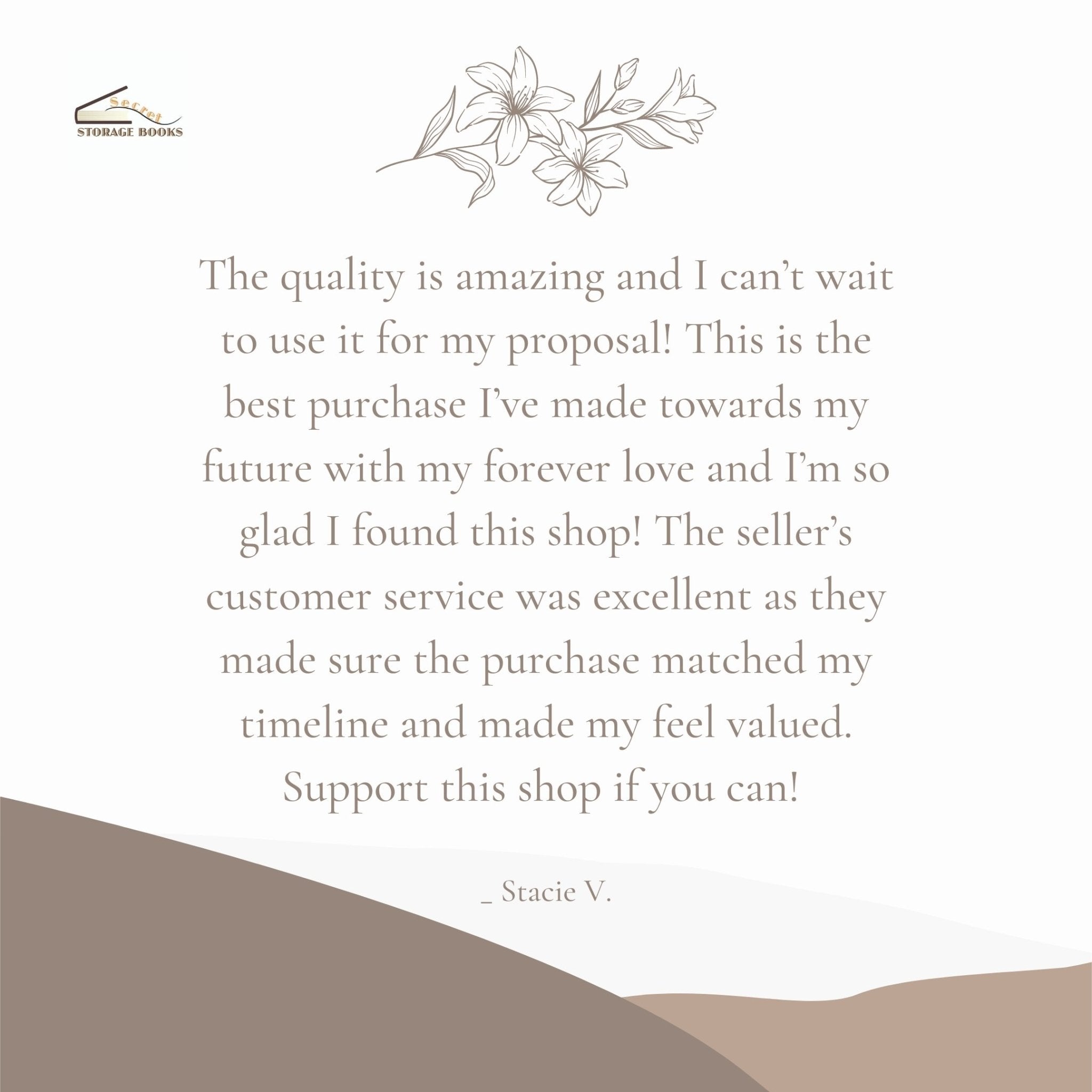 Lord of the Rings - Proposal Ring Book Safe *Ready to ship* with Magnets