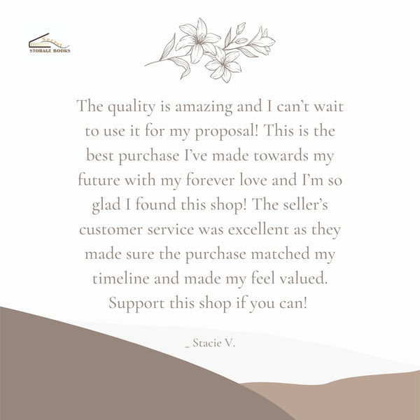 Lord of the Rings - Proposal Ring Book Safe *Ready to ship* with Magnets