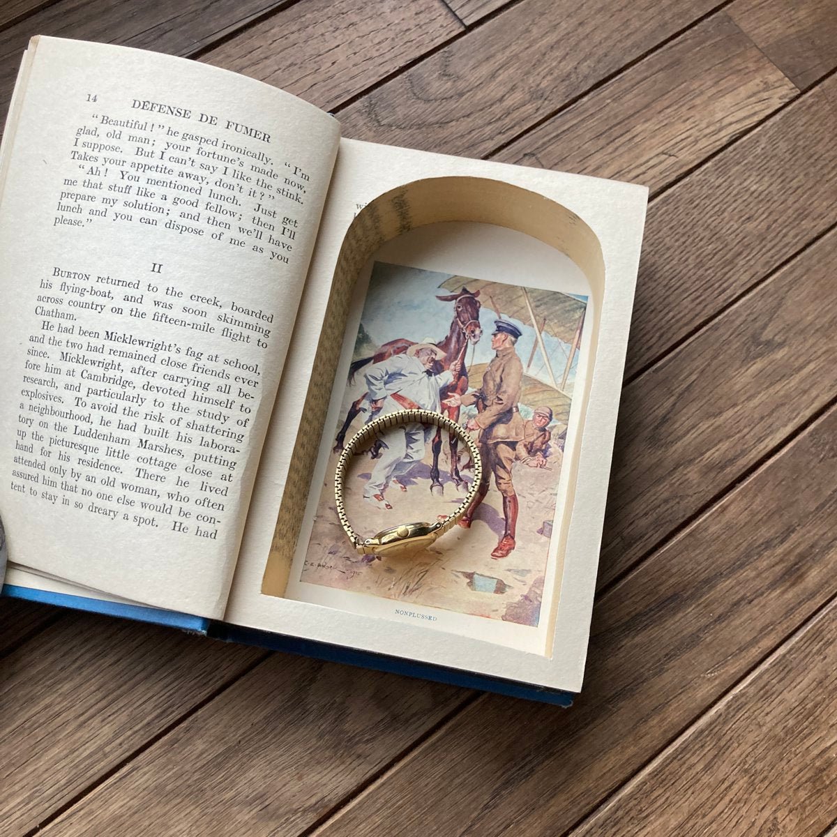Burton of the Flying Corps - Vintage Hollow Book - Secret Storage Books