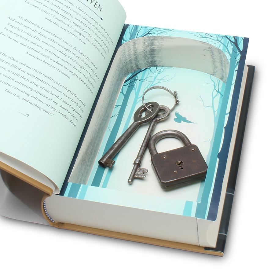 Edgar Allan Poe - The Raven - Secret Hollow Book Safe - Secret Storage Books