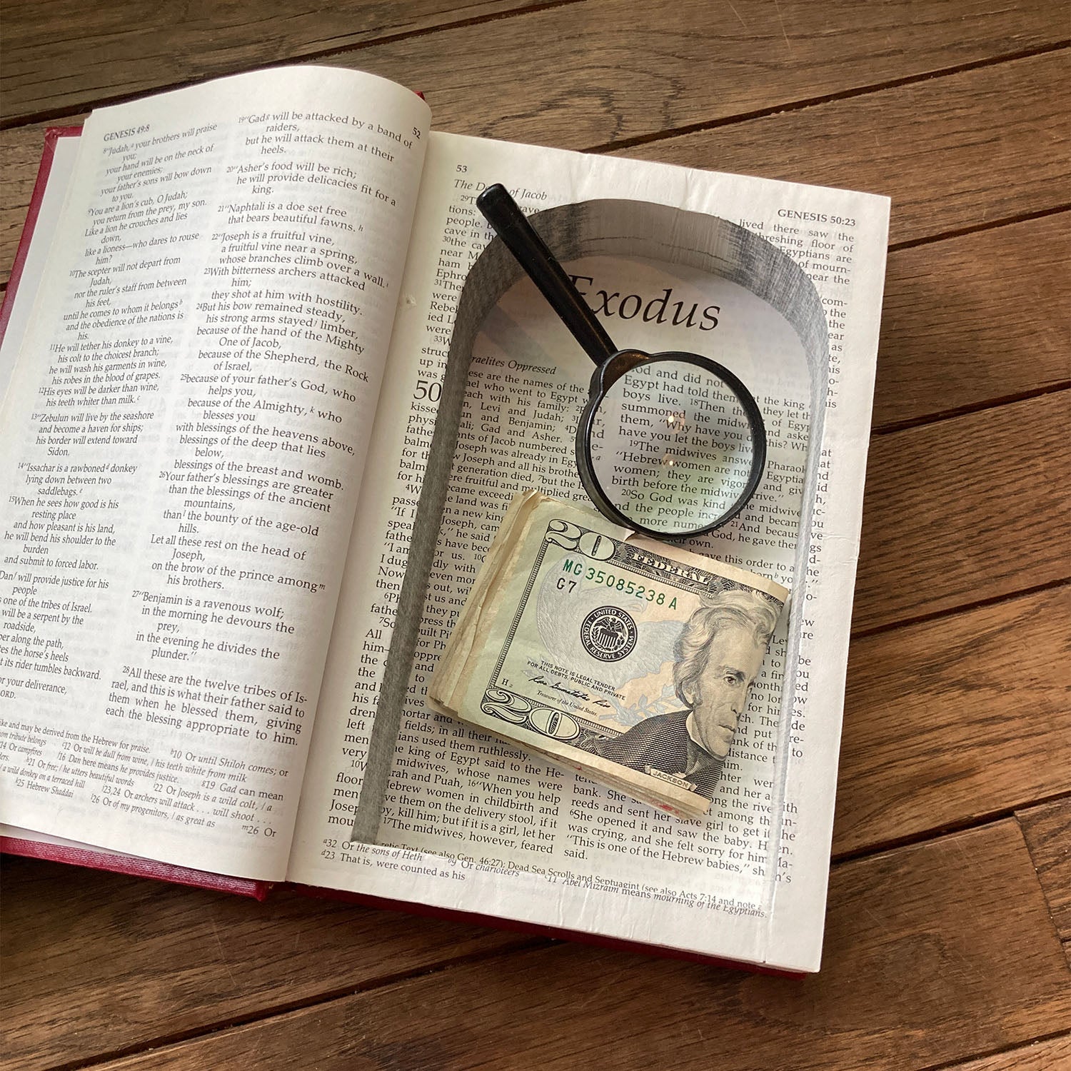 Holy Bible - Little Red Book Safe - Secret Storage Books