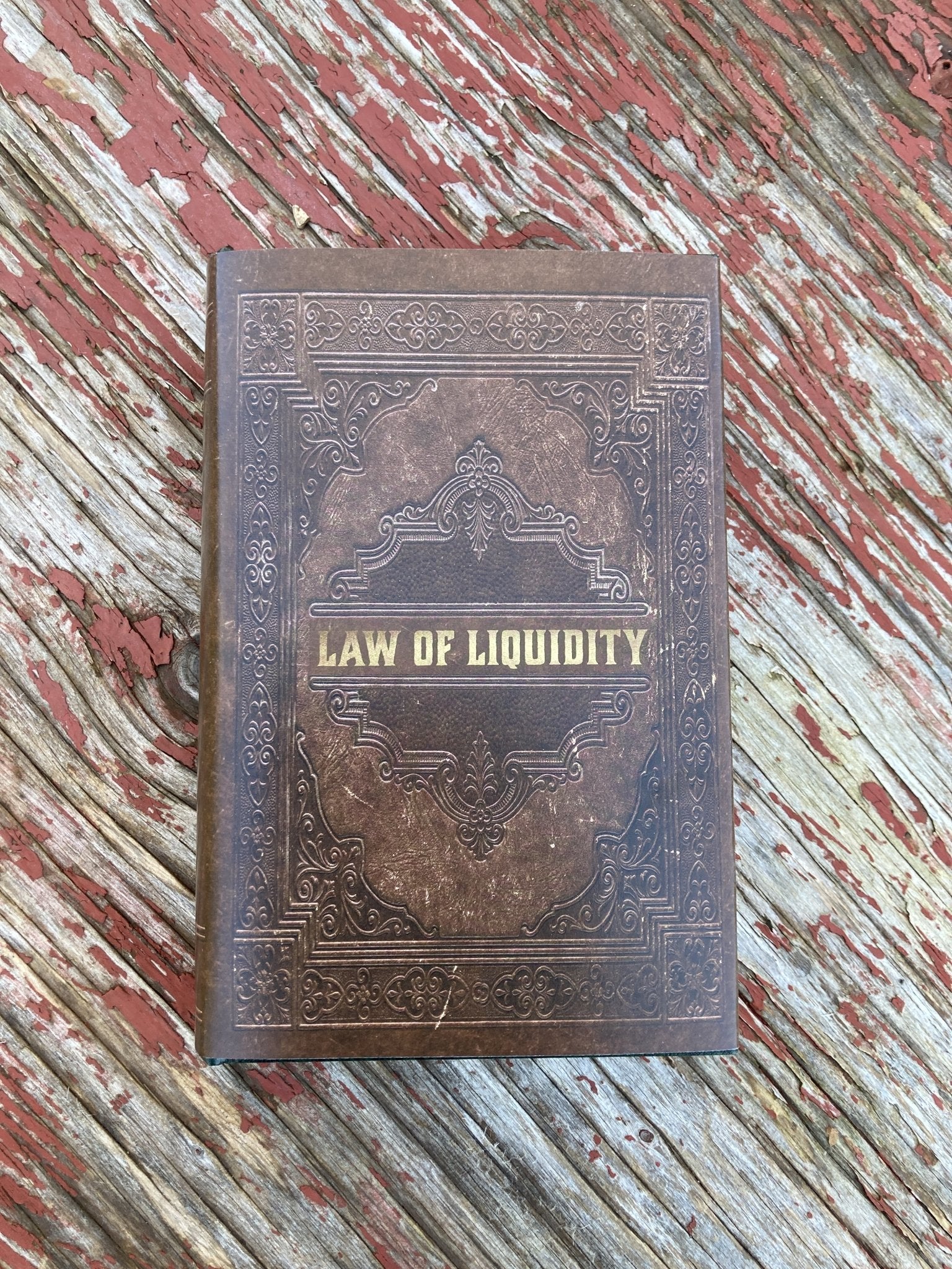 Law of Liquidity - Flask Book Safe - Secret Storage Books