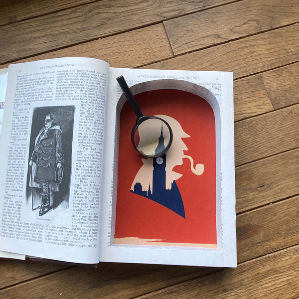 Original Illustrated Sherlock Holmes - Large Hollow Book Safe - Secret Storage Books