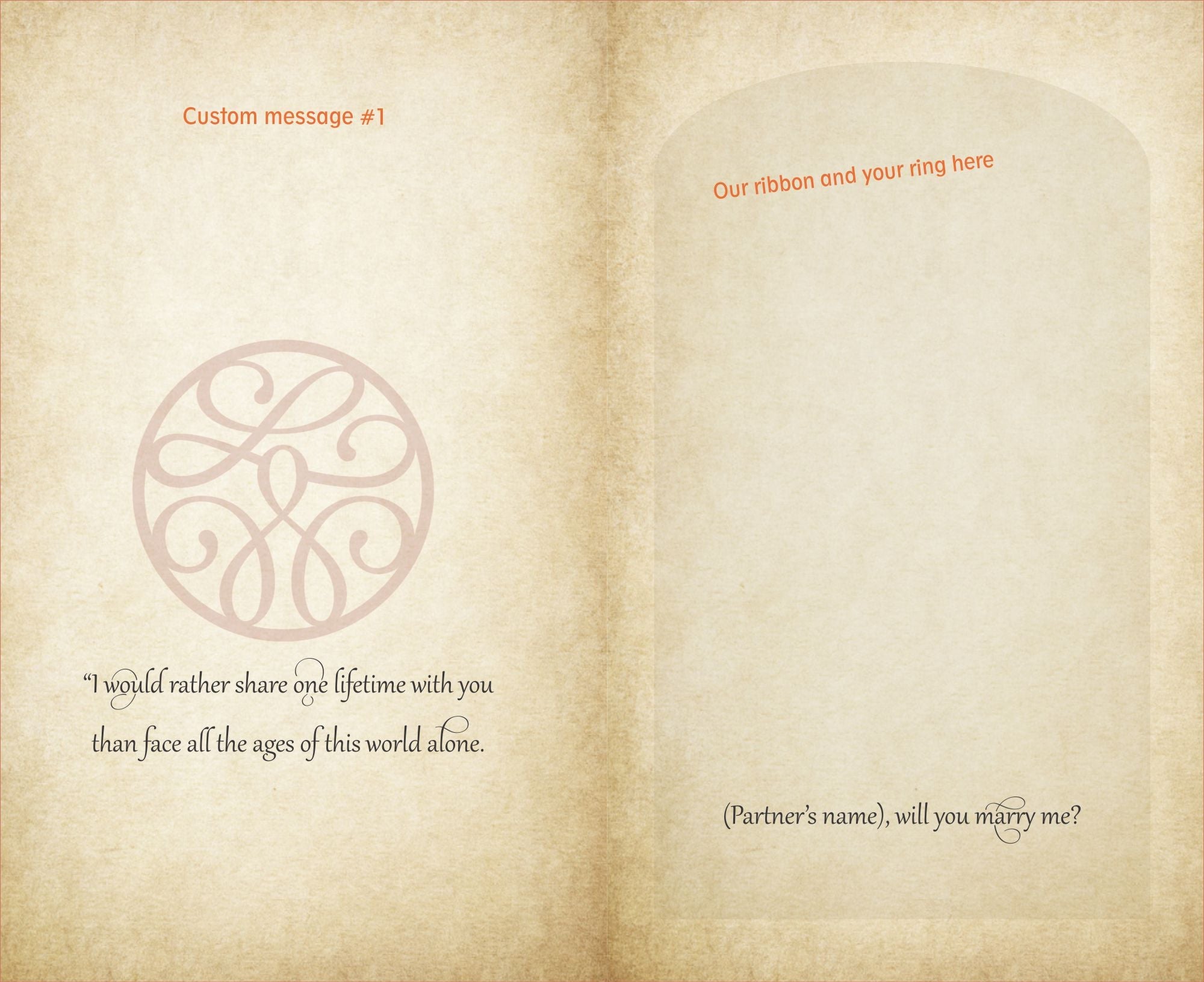 Proposal Ring Book Safe - Lord of the Rings *Personalized* - Secret Storage Books