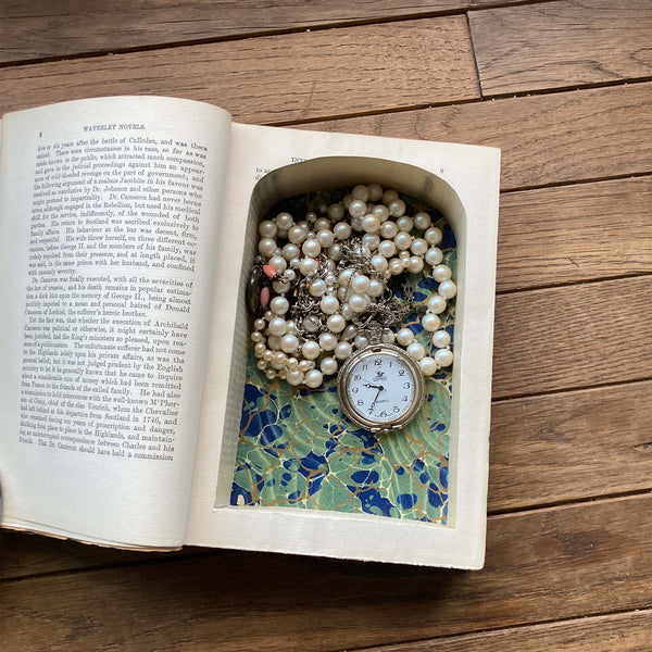 Scott's Works - Vintage Hollow Book Safe - you choose the title - Secret Storage Books
