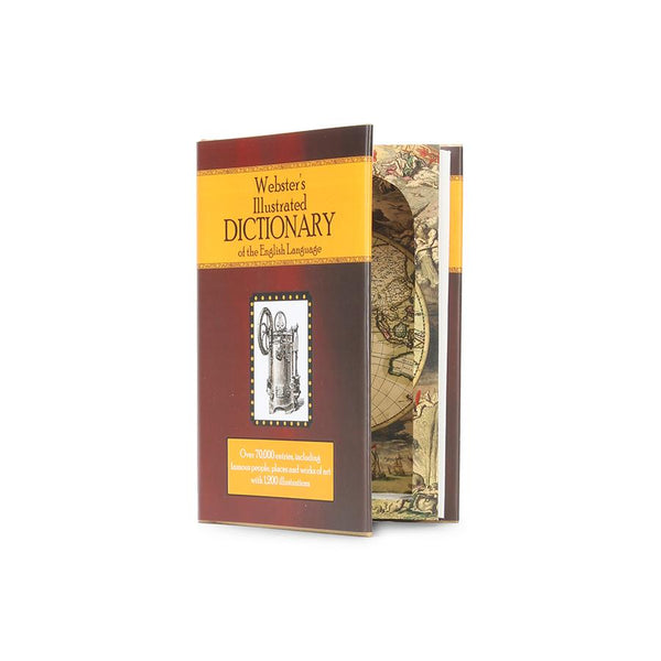 Webster's Illustrated Dictionary - Secret Hollow Book - Secret Storage Books